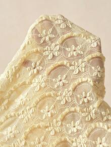 Bohemela Quần dài dệt kim dáng rộng màu trơn dành cho nữ, kiểu dáng thường ngày. - Màu vàng - Xem 8