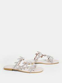 CUCCOO TILAWA Women Flat Sandals - Silver - View 4