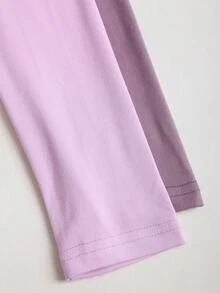 Sweetra Maglietta a maniche lunghe con collo alto plissettato, stile Y2K sexy - Multicolore - Visualizzare 4