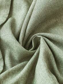 SHEIN LUNE 女士纯色V领短袖荷叶边纽扣前开襟连衣裙 V领连衣裙 鼠尾草绿连衣裙 荷叶边袖连衣裙 绿色连衣裙 女士夏季连衣裙 休闲连衣裙 新款连衣裙 高品质连衣裙 鼠尾草绿连衣裙 荷叶边袖直筒连衣裙 - 綠色 - 查看 5