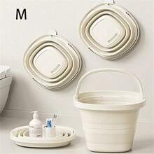 Xô gấp gọn di động, xô nhựa dày cầm tay tiện dụng, thích hợp cho xe hơi, nhà cửa, ký túc xá, du lịch, câu cá, cắm trại ngoài trời. - Nhiều màu - Xem 13