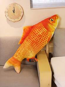 POKOJA LAND 仿真鱼毛绒娃娃 - 超柔软抱枕仿真鱼玩具锦鲤毛绒娃娃，亲肤柔软，多种颜色可选，可作睡前玩伴和房间装饰，创意生日礼物，送给孩子和朋友 - 彩色 - 查看 6
