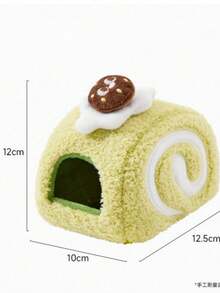 1Pc Bread Roll Towel Roll Hamster Bed, Golden Hamster Small House, Cute Bread & Cake Shape, Hamster Hideout House, Warm & Cold Resistant. - Multicolor - View 12