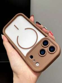 半透明磨砂摄像头镜头保护磁吸无线充电手机壳，兼容 17 Pro Max、17 Pro、17 Air、17、16、15、14、13、12、11 Pro Max，Armor Plus 后盖 - 棕色 - 查看 6