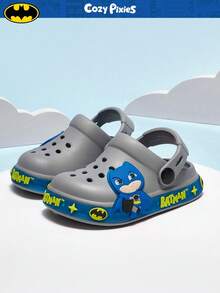 BATMAN X Cozy Pixies Toddler Boys' Comfortable Fashion Green Dinosaur Cartoon Cute Lightweight Breathable Sandals For Summer - Grey - View 5