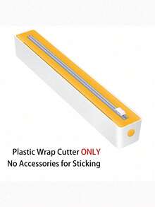 1pc 2-In-1 Kitchen Cling Film Dispenser With Cutter, Plastic Food Wrap Roll Holder - Multi-Functional Plastic Cutter For Cling Film, Baking Paper, And Foil - Essential Kitchen Organizer For Food Preservation And Storage - Multicolor - View 21