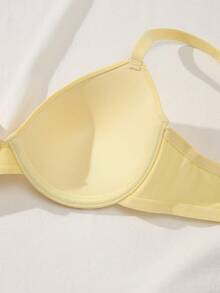 1件圣诞节女士钢圈文胸 - 黃色 - 查看 4