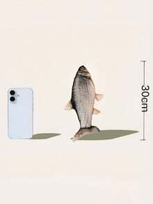 POKOJA LAND 仿真鱼毛绒娃娃 - 超柔软抱枕仿真鱼玩具锦鲤毛绒娃娃，亲肤柔软，多种颜色可选，可作睡前玩伴和房间装饰，创意生日礼物，送给孩子和朋友 - 彩色 - 查看 2