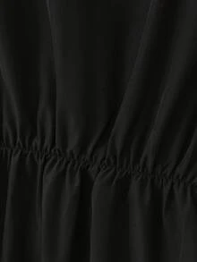 GlowEve New Arrival Spring/Summer Casual Elegant Vacation Beach Party Banquet Women Black & White Bow Pearl Shoulder Exposed Short Sleeve Blouse - Black and White - View 6