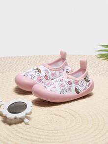 Cozy Pixies 1 Đôi dép đi trong nhà hình thỏ cầu vồng màu hồng dành cho bé gái, kiểu dáng thời trang, dễ thương, thoải mái và nhẹ, phù hợp cho các hoạt động trong nhà hàng ngày, đi biển, bơi lội hoặc lội nước (Mẫu ngẫu nhiên) - Hồng - Xem 7