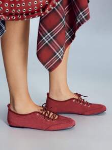 CUCCOO GRLICON Zapatos planos para mujer - Burdeos - Ver 3