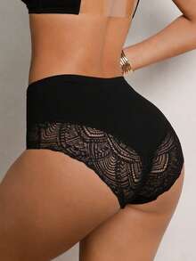 DesireSculpt 2件装蕾丝拼接女士比基尼三角裤 - 彩色 - 查看 3