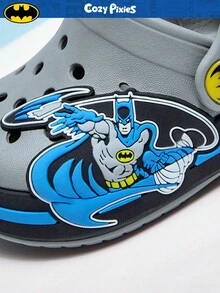 BATMAN X Cozy Pixies 儿童透气时尚夏季套脚户外沙滩防滑平底拖鞋婴儿室内拖鞋 - 灰色 - 查看 7