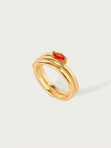 Glisma Women Single Ring,Outfits,Old Money,Metallic/Texture,Gemstone,For Mom/Women/Girl/Mother,Premium,Vintage,Classy,Valentine's Day,Gift - Yellow Gold - View 1