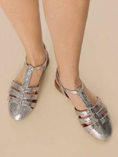 Styleloop Sandalias planas para mujer