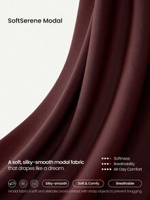 GLOWMODE X Reem Modest SoftSerene Modal Always Glowing Relaxed Fit Thigh Length Pocket Side Split Hem Hooded Long-Sleeve Daily Casual Wear - Purple - View 7