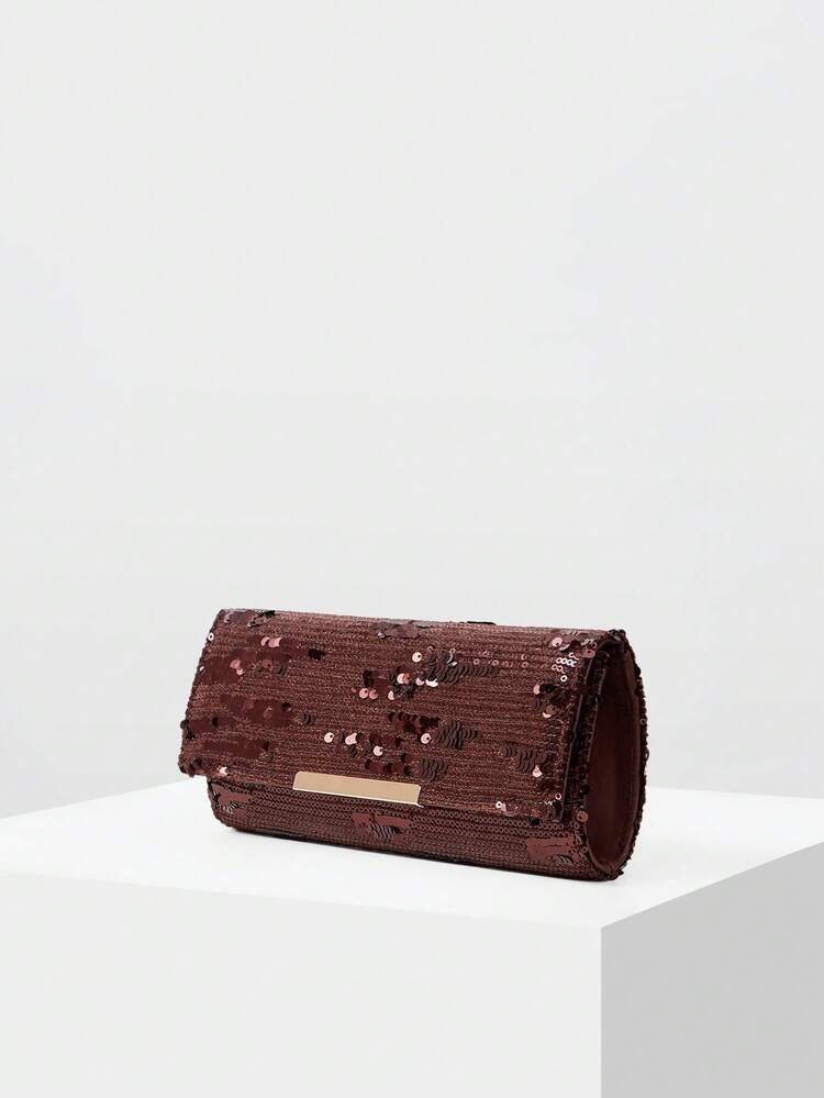 NEW WOMEN'S FRENCH SEQUIN CLUTCH BAG, DAILY DINNER