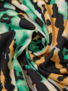 Vesra Women's Tie-Dye Print Wide Leg Casual Pants - Yellow - View 6