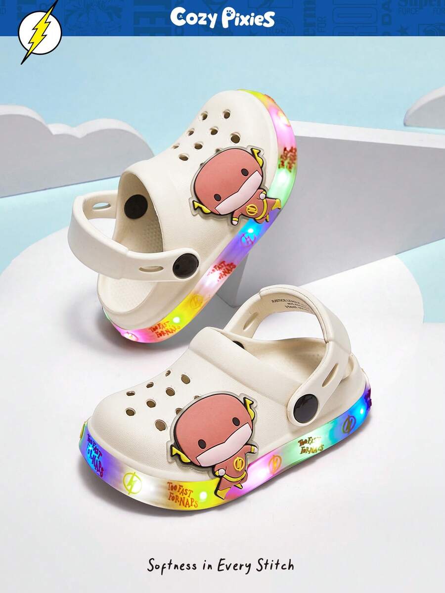 Cozy Pixies Dép xăng đan thoải mái, thời trang, màu xanh lá cây hình khủng long hoạt hình dễ thương, nhẹ và thoáng khí cho bé trai mùa hè. - Màu be - Xem 1