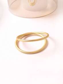 2/24 piezas Anillos de servilleta de metal en espiral, perfectos para decoraciones de mesa, bodas, fiestas y banquetes (Dorado mate). - Dorado - Ver 6