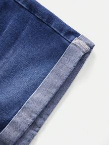 GlowEve Women's Casual Everyday Pocketed Button Denim Shorts - Blue - View 4