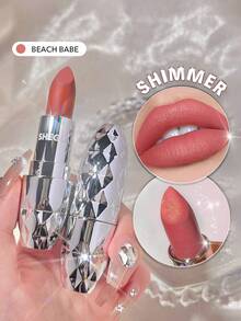 SHEGLAM Starlight Velvet Lipstick-Beach Babe 10 Colors Shimmer Matte Long Lasting Lipstick Nourishing Silky Smooth Lipstick Lip Combo Brand Beauty Makeup Face Paint Cosmetic For Women Girls Perfect For Winter Spring Ideal For Y2K Fancy Fashion Suitable For Birthday Valentine'S Day Gift Rave Party Ready Best Color - Beach Babe - View 10