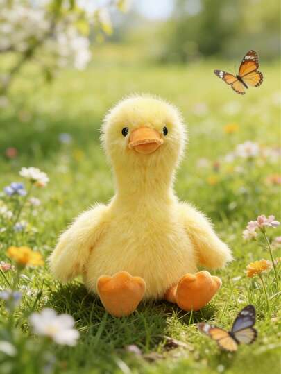 MINKOJA - BESTSELLERS 可爱的黄色小鸭毛绒玩具，卡通造型，黄色小鸭外形，柔软舒适，设计充满想象力，可作为房间、床头柜、沙发装饰；是生日、情人节、复活节、感恩节、儿童节的理想礼物。