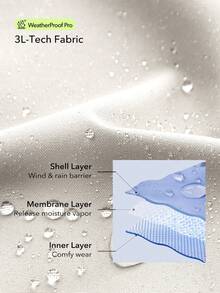 OutZeal Women Sports Jacket Hiking Camping Water-Resistant Hooded Front Half-Zip Active Top - Apricot - View 6