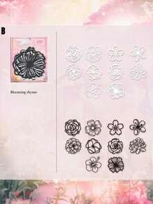 Floating Silhouette Butterfly Cutout Pearlescent Sticker Paper, High-End Retro Style Journal Sticker Pack - suit - View 18