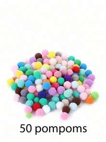 KATT Pom-Poms Launcher-leksaker, slumpmässiga färgade kattpompoms med självhäftande leksaker. Produktbilden visar en användningsmetod. Förbrukningsartiklar: Interaktiva pompoms för husdjur, leksakspistol, 1 st. - Multifärgad - Visa 14