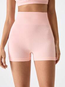 1pc Women's High Waist Shaping Panty, Lift Buttocks & Slim Waist, Suitable For Various Occasions - Pink - View 1
