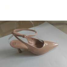 CUCCOO BIZCHIC Women's Pointed Toe Buckle Design Fashionable High Heels For Daily Wear - Apricot - View 12