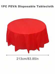 1 chiếc khăn trải bàn tròn bằng nhựa nhiều màu dùng một lần kích thước 84 inch, khăn trải bàn tròn hoàn hảo cho tiệc sinh nhật, đám cưới, ngày lễ, tiệc năm mới 2025, trang trí bàn tại nhà, khăn lau đường kính 213cm, khăn trải bàn trang trí ngày lễ tình nhân - Nhiều màu - Xem 30