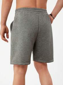 RueChic Men Solid Slant Pocket Shorts - Grey - View 2