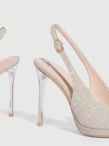 CUCCOO SZL Elegante spitze Damen High Heels - Gold - Übersicht 7