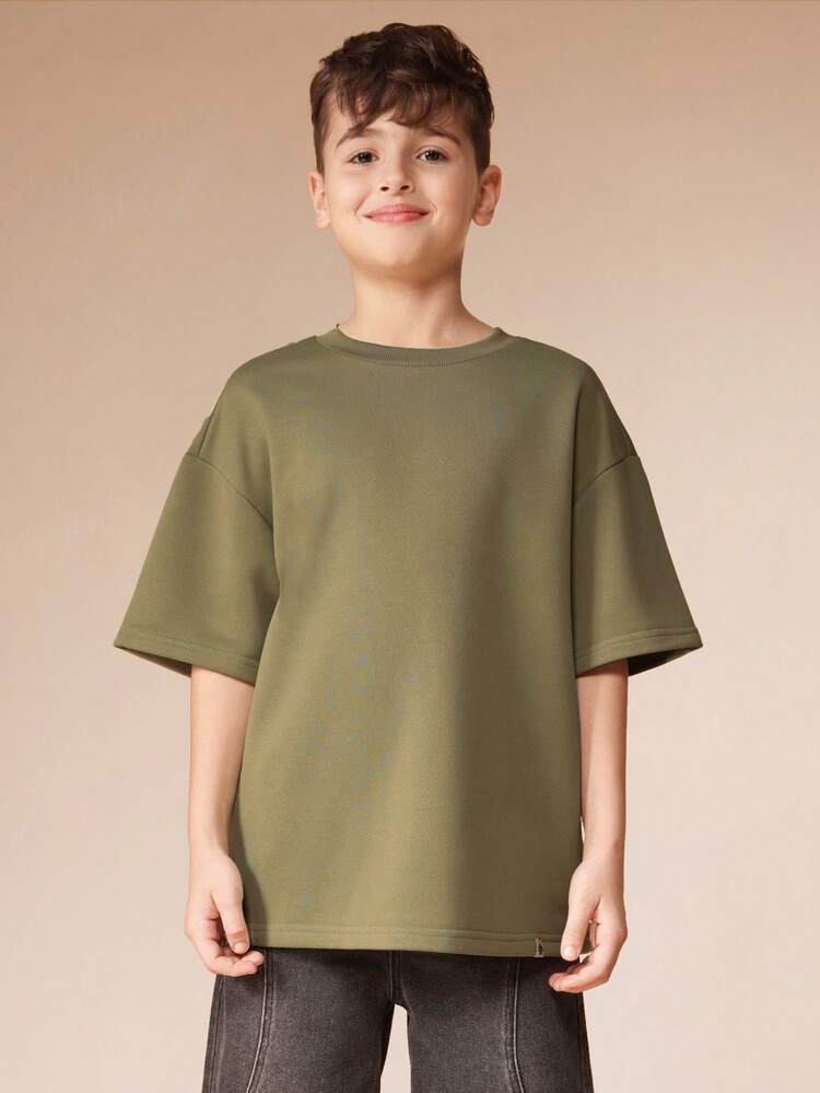 Oversized T-Shirt With Scripted Logo Print