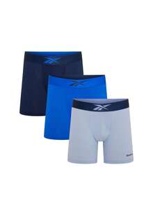 3 Pack Men's Boxers - Blues/Vector Navy - View 1