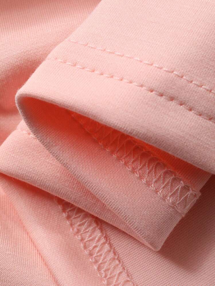 Women's Elegant Solid Color Tie Front T-Shirt, Summer