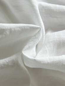 Vintaside Kids 1件女童无袖露脐上衣，白色简约荷叶边下摆设计吊带背心，适合叠穿 - 白色 - 查看 5