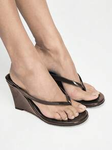 Mnmlis Women Platforms & Wedge Sandals - Chocolate Brown - View 8