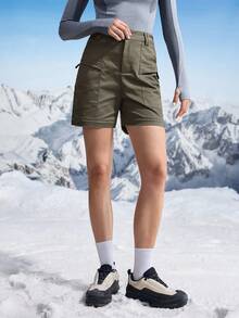 In My Nature Women's Detachable Outdoor Hiking Pants, Autumn/Winter - Khaki - View 2