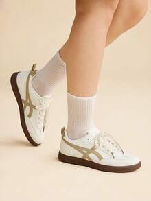 CUCCOO EASI Giày thể thao nữ thoải mái, phối màu tương phản, thích hợp mang hàng ngày, dịp Giáng sinh. - kaki 1 - Xem 8