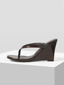 Mnmlis Women Platforms & Wedge Sandals - Chocolate Brown - View 2