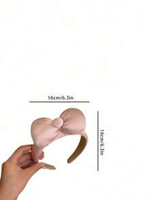 Joivida 1 chiếc băng đô nơ mềm mại dễ thương, phụ kiện tóc ấm áp mùa đông cho Ngày Valentine, Năm mới, Quà tặng tựu trường, Sử dụng hàng ngày, Tiệc theo chủ đề - Nhiều màu - Xem 5