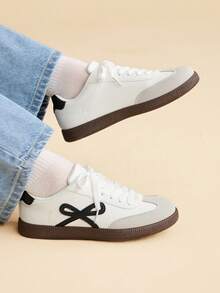 CUCCOO EASI 女士时尚百搭休闲平底鞋 - 白黑6 - 查看 9