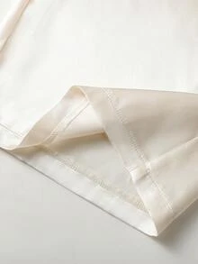 EMERY ROSE Women's Casual Versatile Solid Color Wide Leg Pants - Apricot - View 6