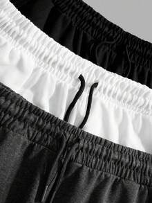 RueChic Men Cottonline 3pcs Pack Drawstring Patched Regular Short - Multicolor - View 3