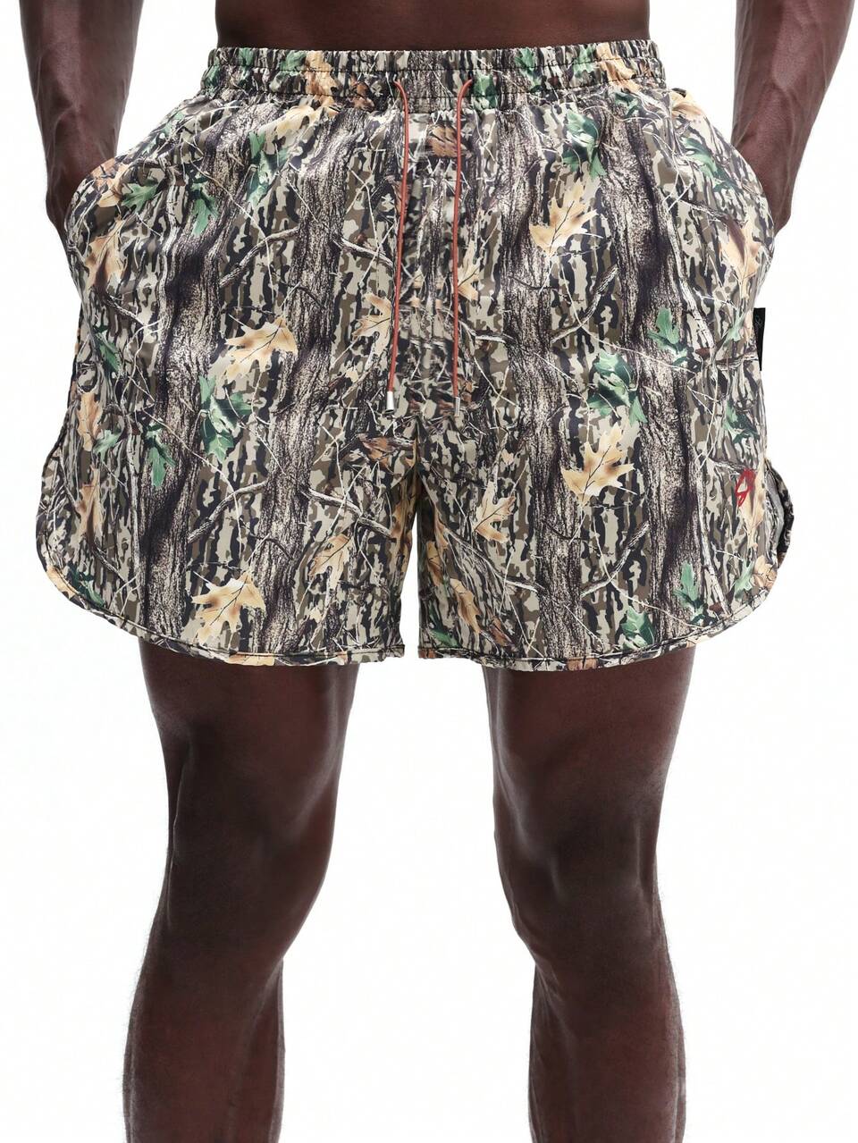 Men's Camouflage Board Shorts Quick Dry Swimming Trunks Beach Vacation Outdoor Summer Drawstring Swimwear Nylon Shorts