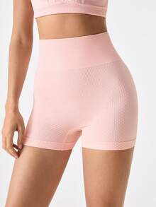 1pc Women's High Waist Shaping Panty, Lift Buttocks & Slim Waist, Suitable For Various Occasions - Pink - View 3