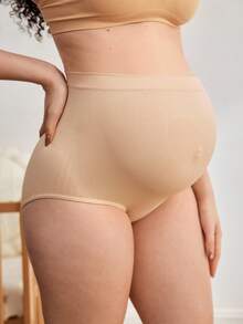 3pcs/Set Seamless High Waist Maternity Underwear, High Elasticity, Elegant, Soft, Non-Restrictive, Simple & Comfortable Everyday Wear - Multicolor - View 7